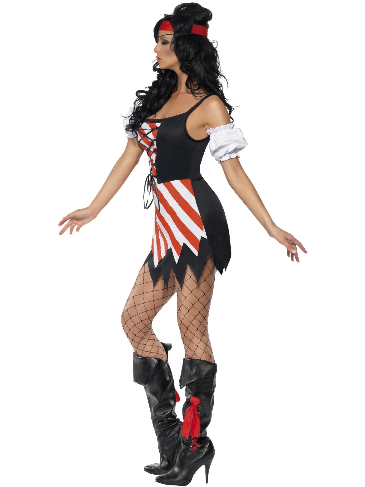 Pirate Costume, Red & White 3