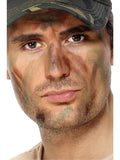 Smiffys Make-Up FX, Army Camouflage Kit, Grease, 1