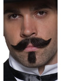 Authentic Western Gambler Moustache, Brown 1