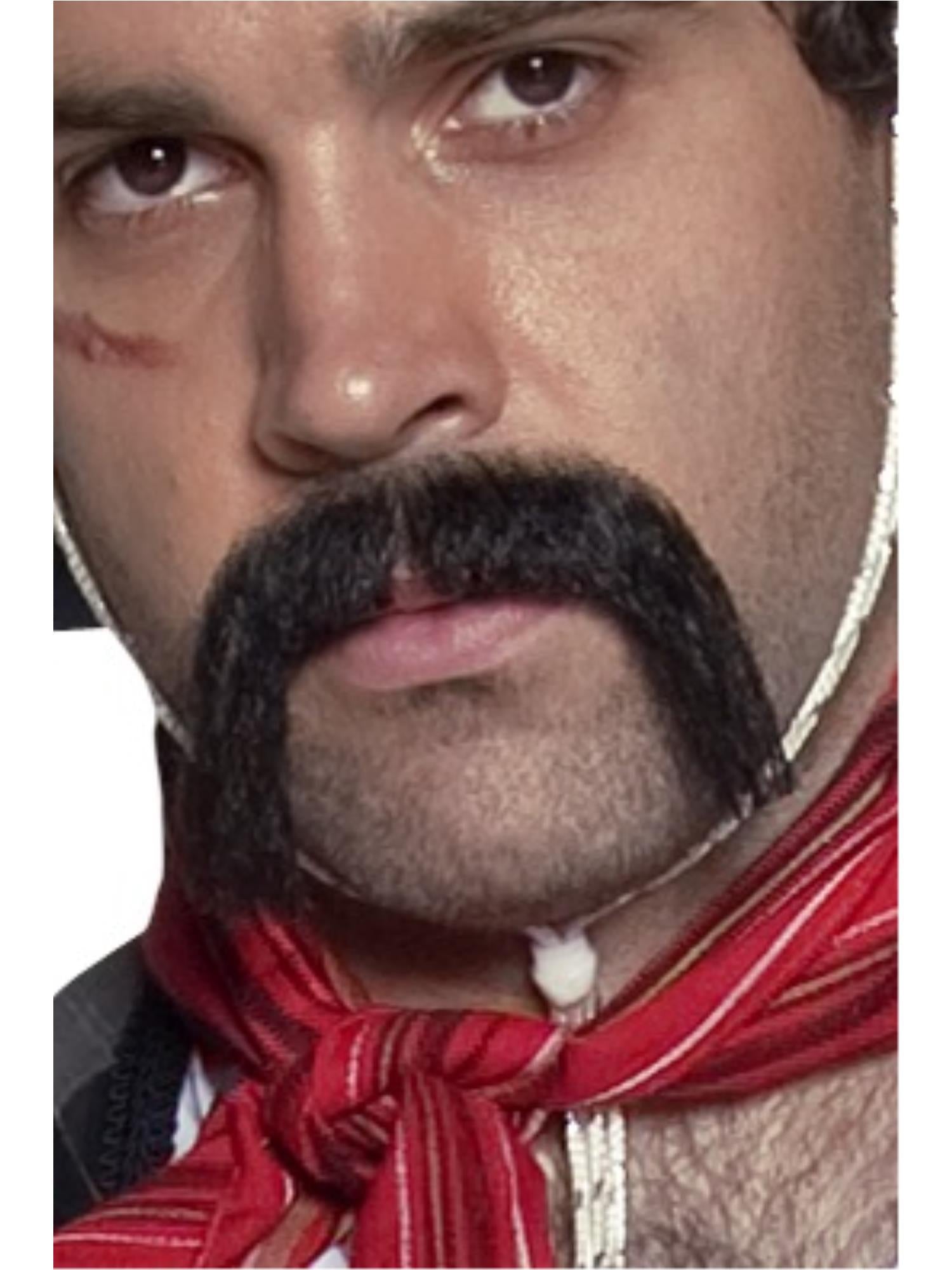 Authentic Western Mexican Handlebar Moustache, Bla 1