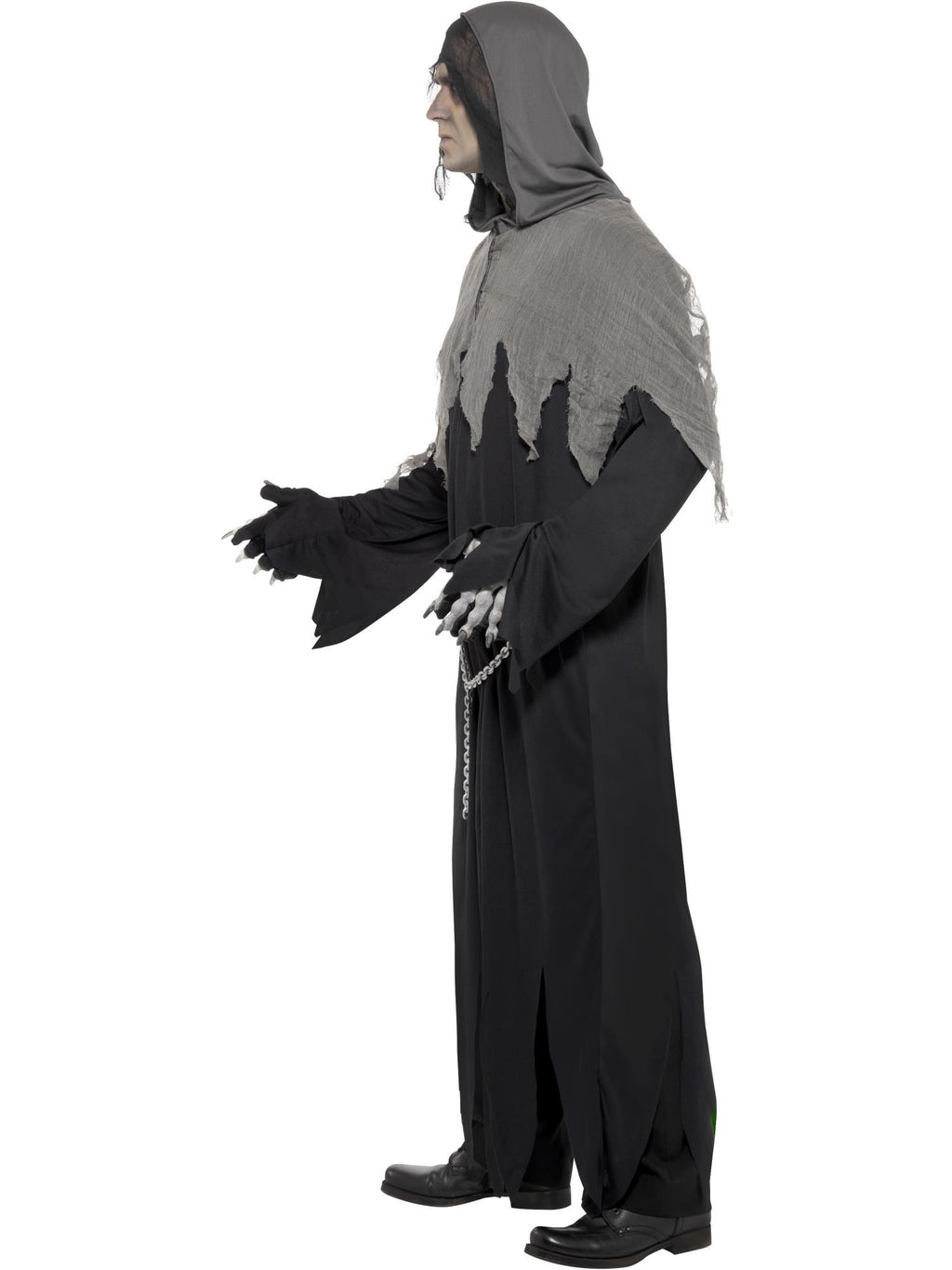 Grim Reaper Robe Costume, Black 3