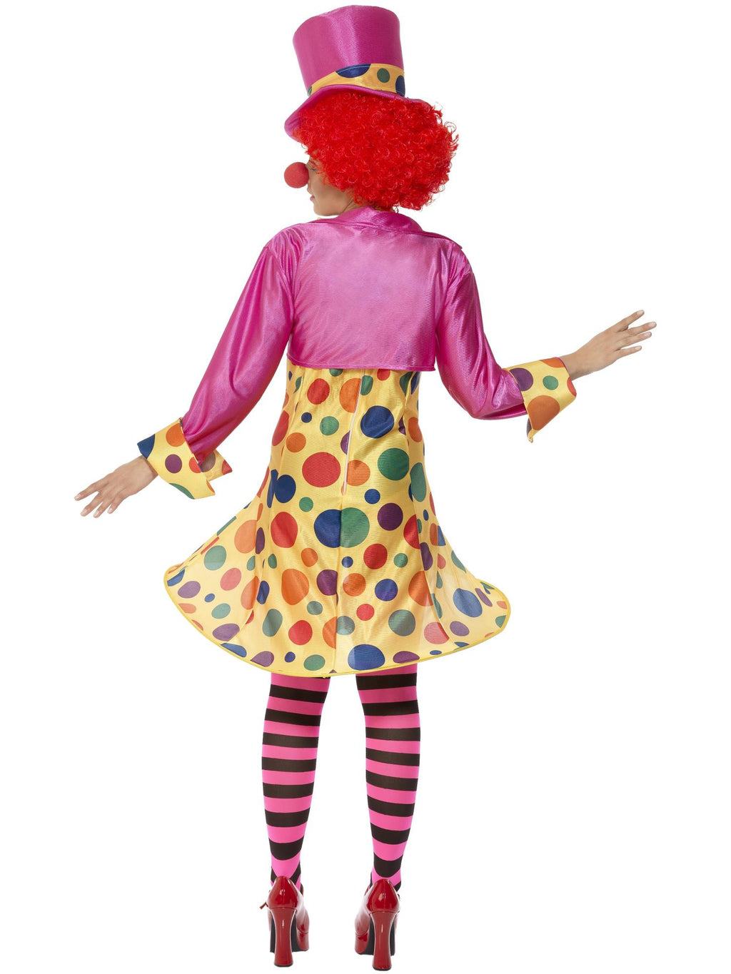 Clown Lady Costume, Multi-Coloured 2
