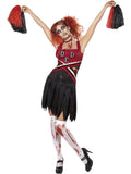 High School Horror Cheerleader Costume, Red & Blac 1