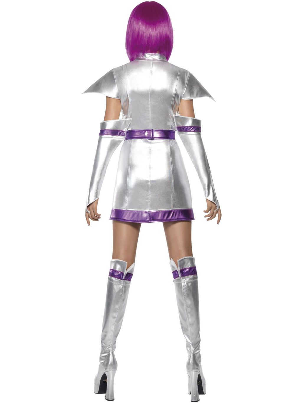 Fever Space Cadet Costume, Silver Metallic 2