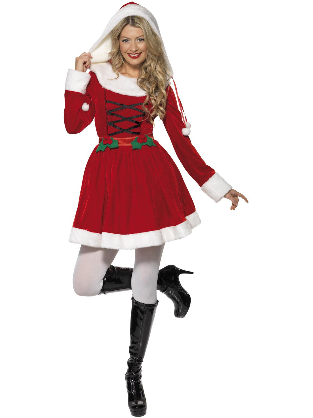 Miss Santa Costume, Red 1