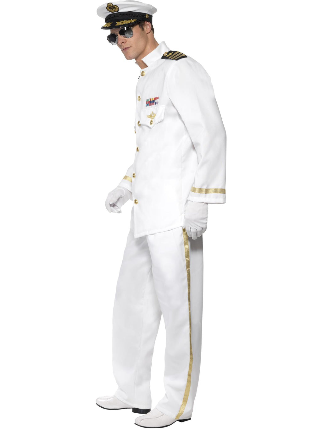 Deluxe Captain Costume, White 3
