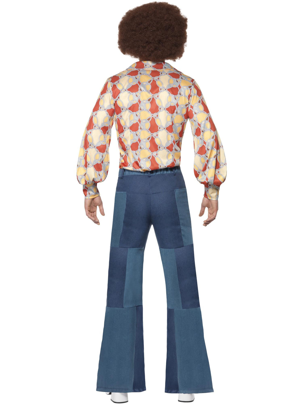 70s Deluxe Flared Trousers, Mens, Blue 2