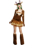 Fever Reindeer Costume, Tutu Dress, Brown 1