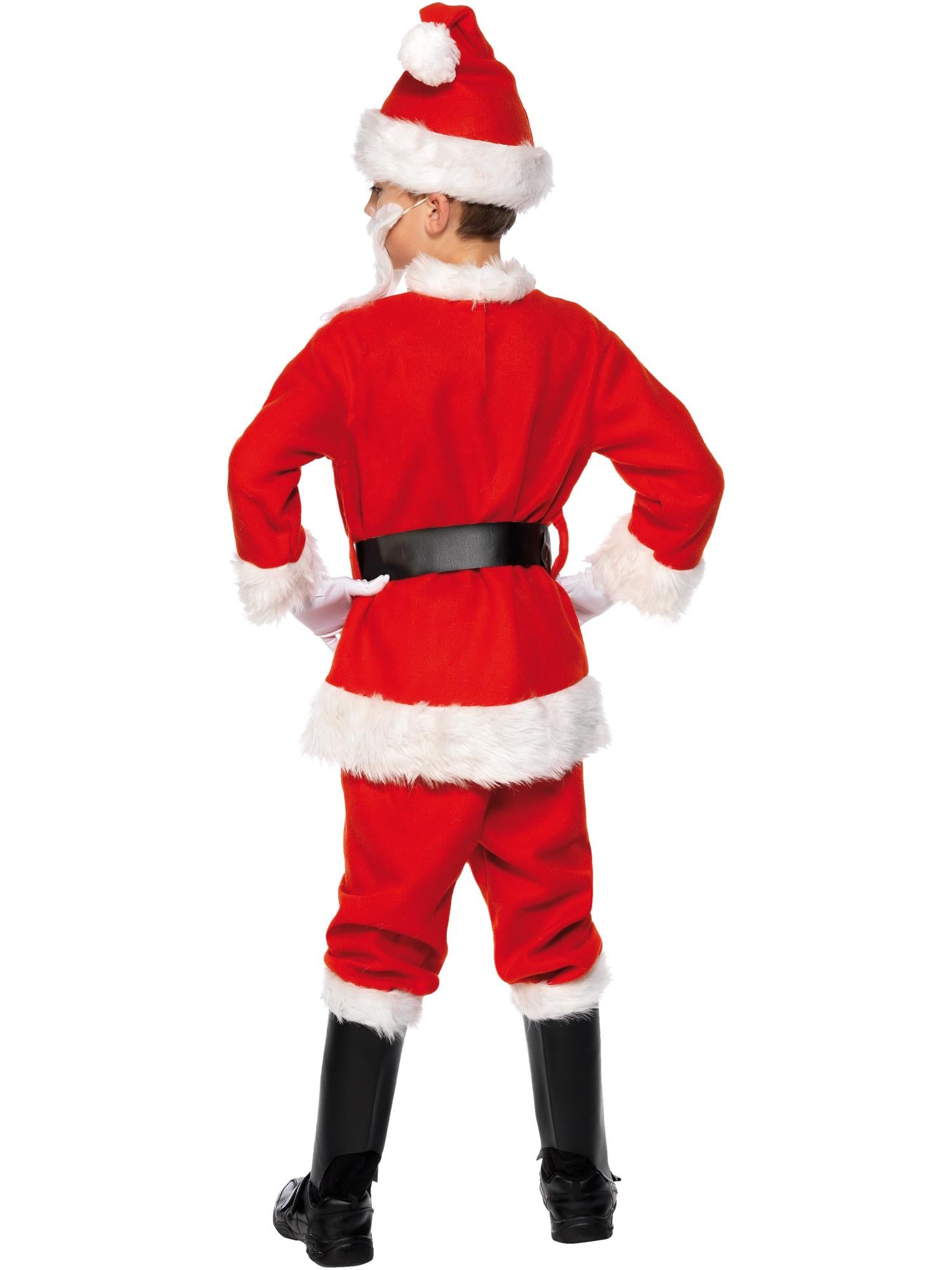 Deluxe Santa Costume & Beard, Red 2