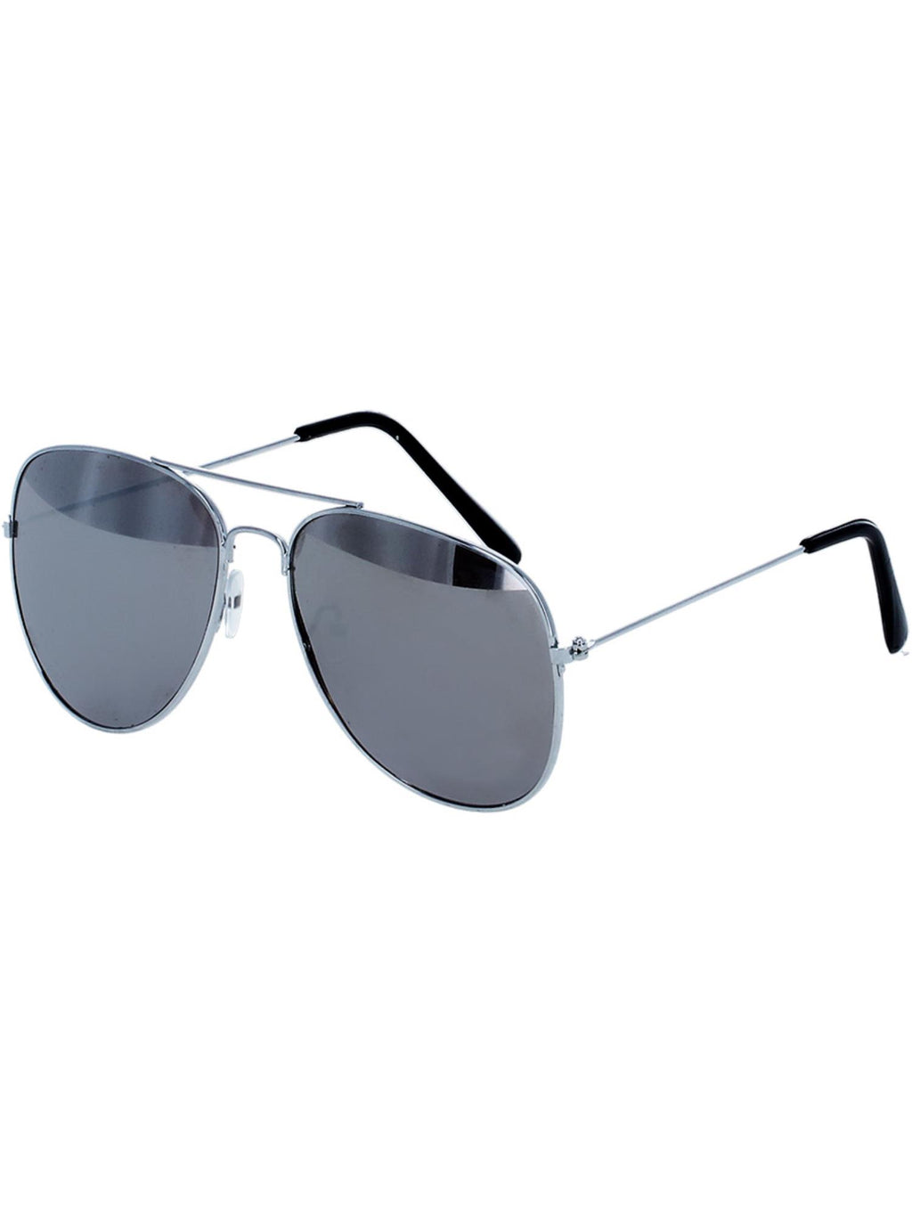 Aviator Specs, Silver Mirror, Silver & Black 2