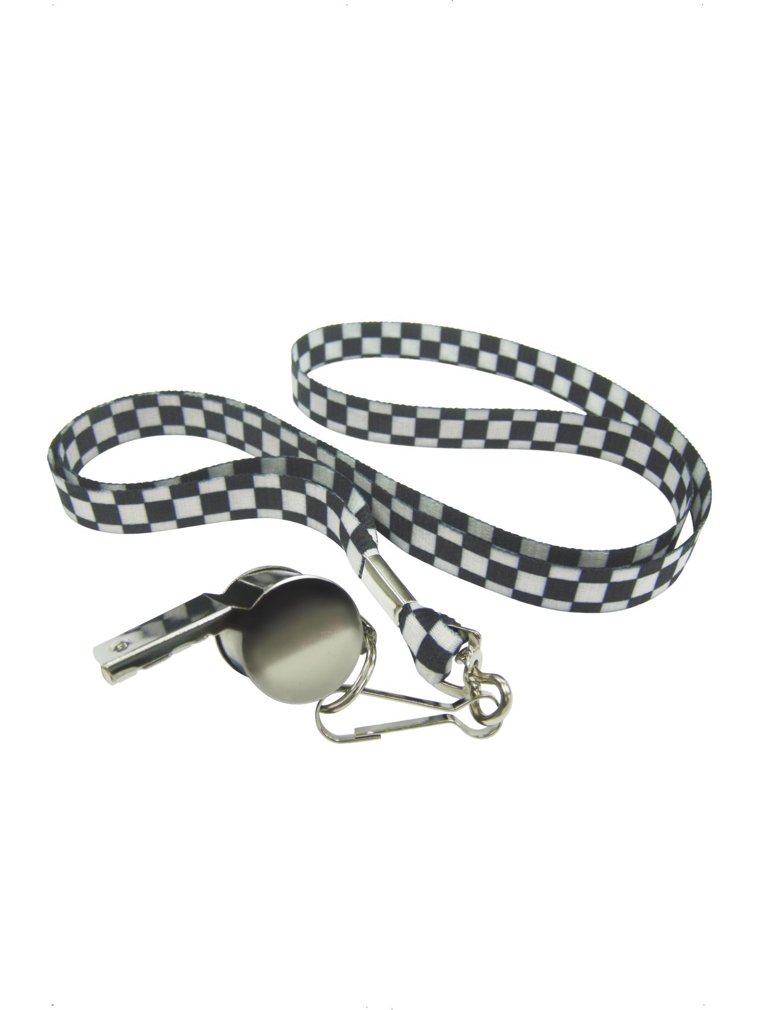 Silver Metal Whistle, Black & White 1
