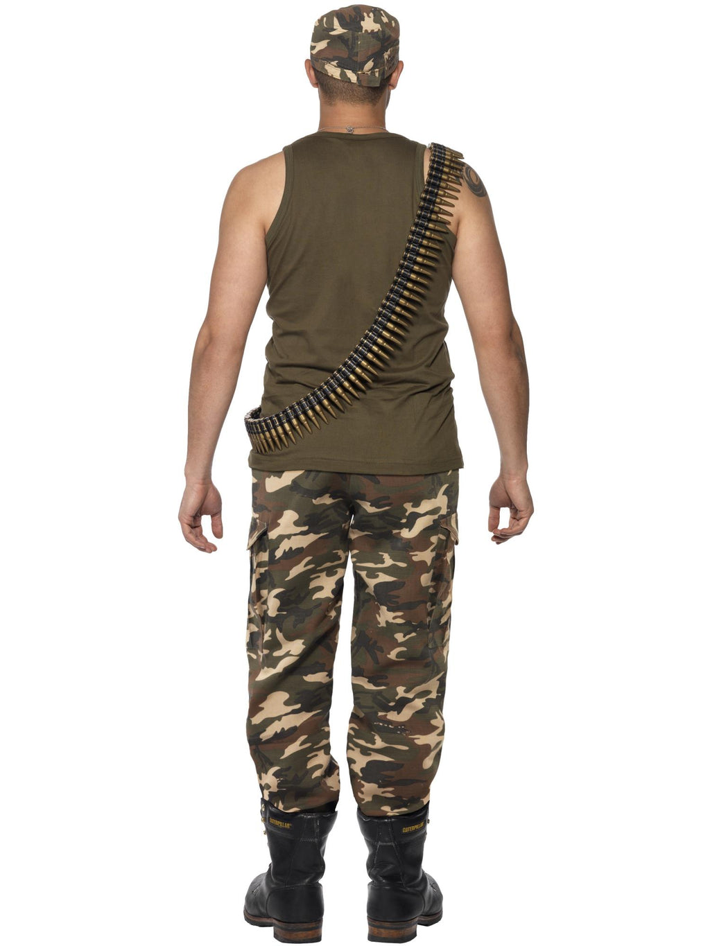 Deluxe Khaki Camo Costume, Male, Khaki Green 2