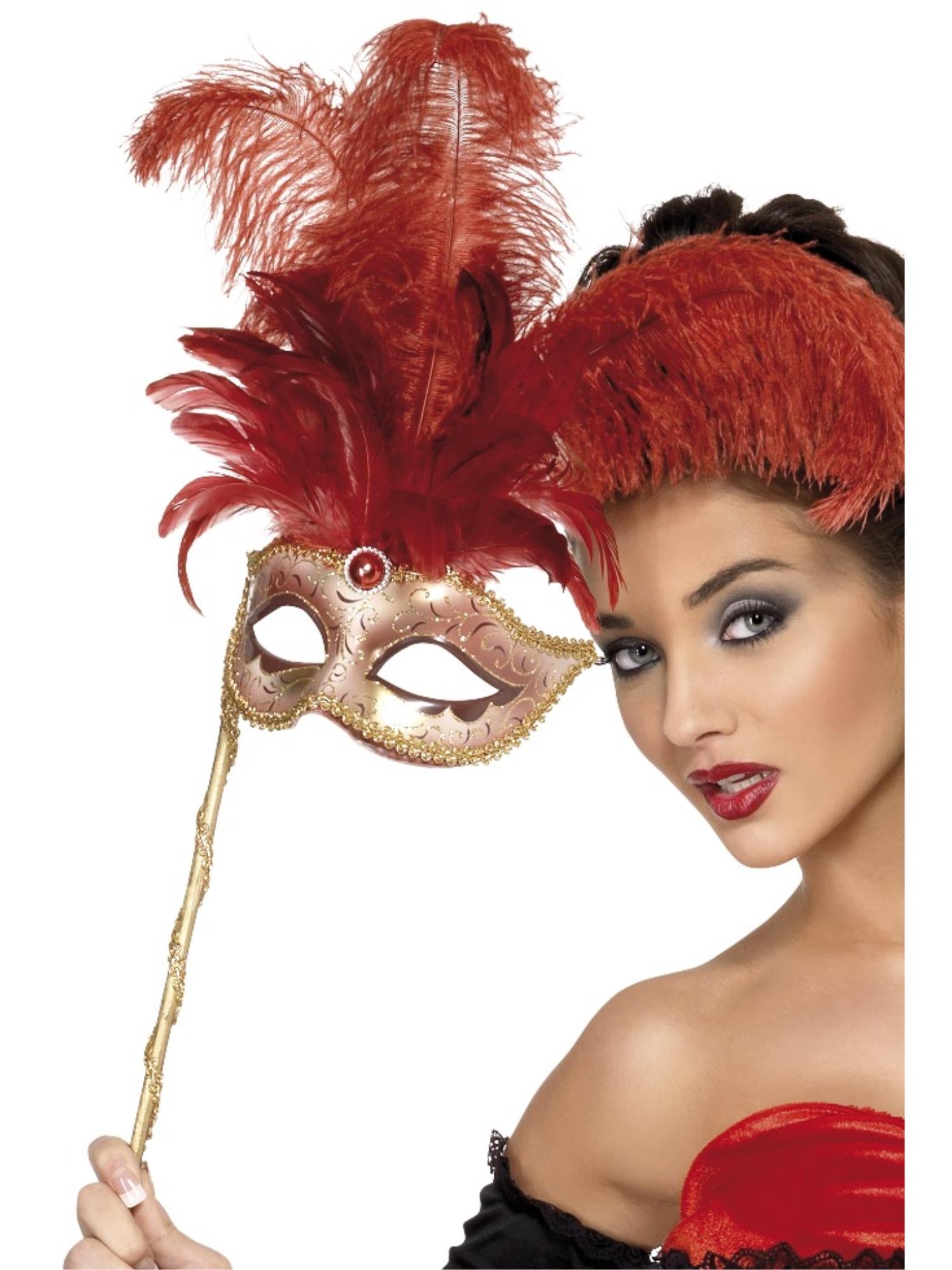 Baroque Fantasy Eyemask, Red 1