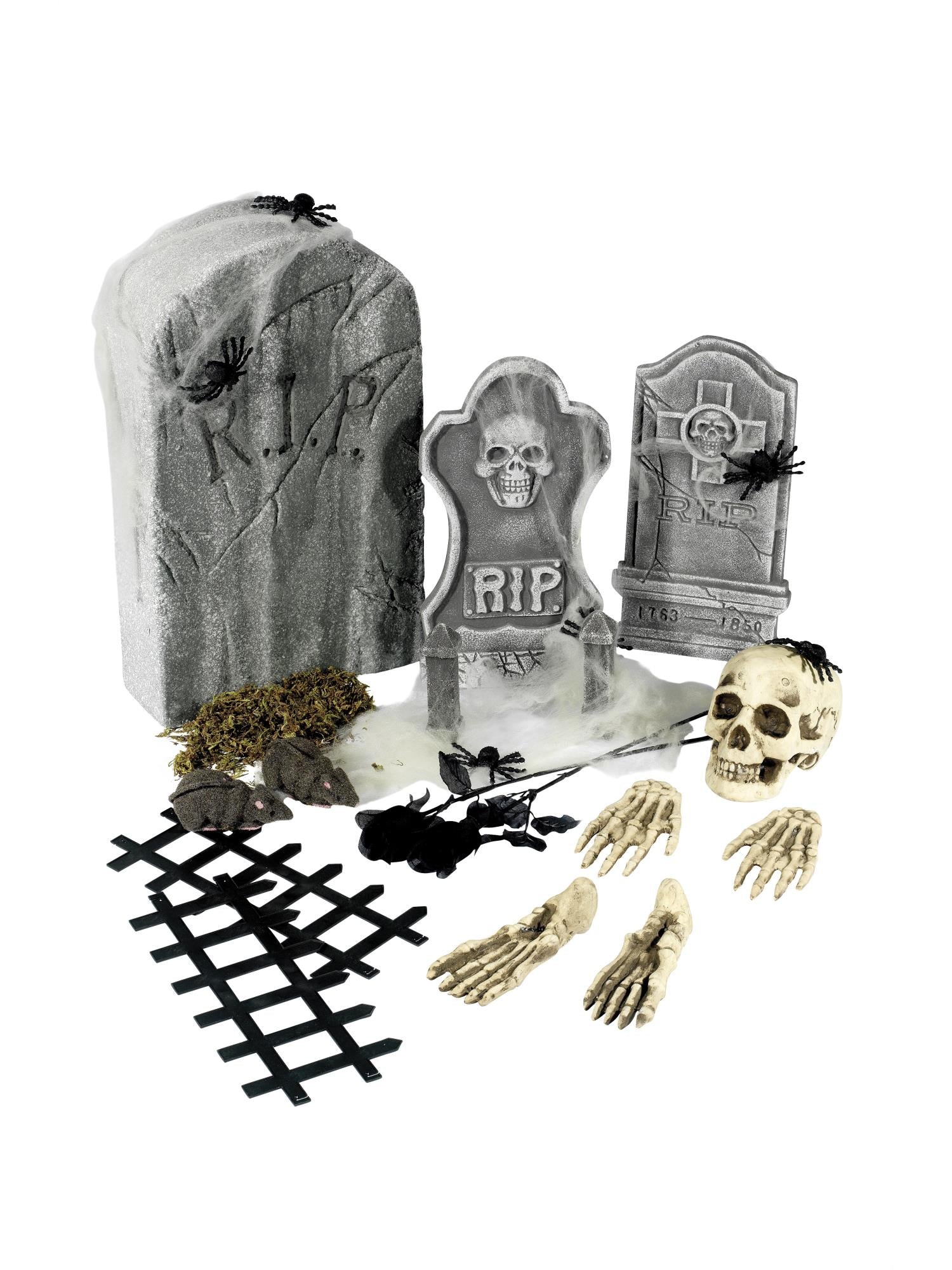 24 Piece Graveyard Collection, Grey 1