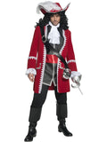 Deluxe Authentic Pirate Captain Costume, Red 1