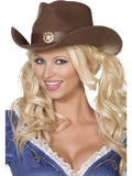 Fever Wild West Cowboy Hat, Brown 1