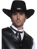 Authentic Western Gunslinger Hat, Black 1