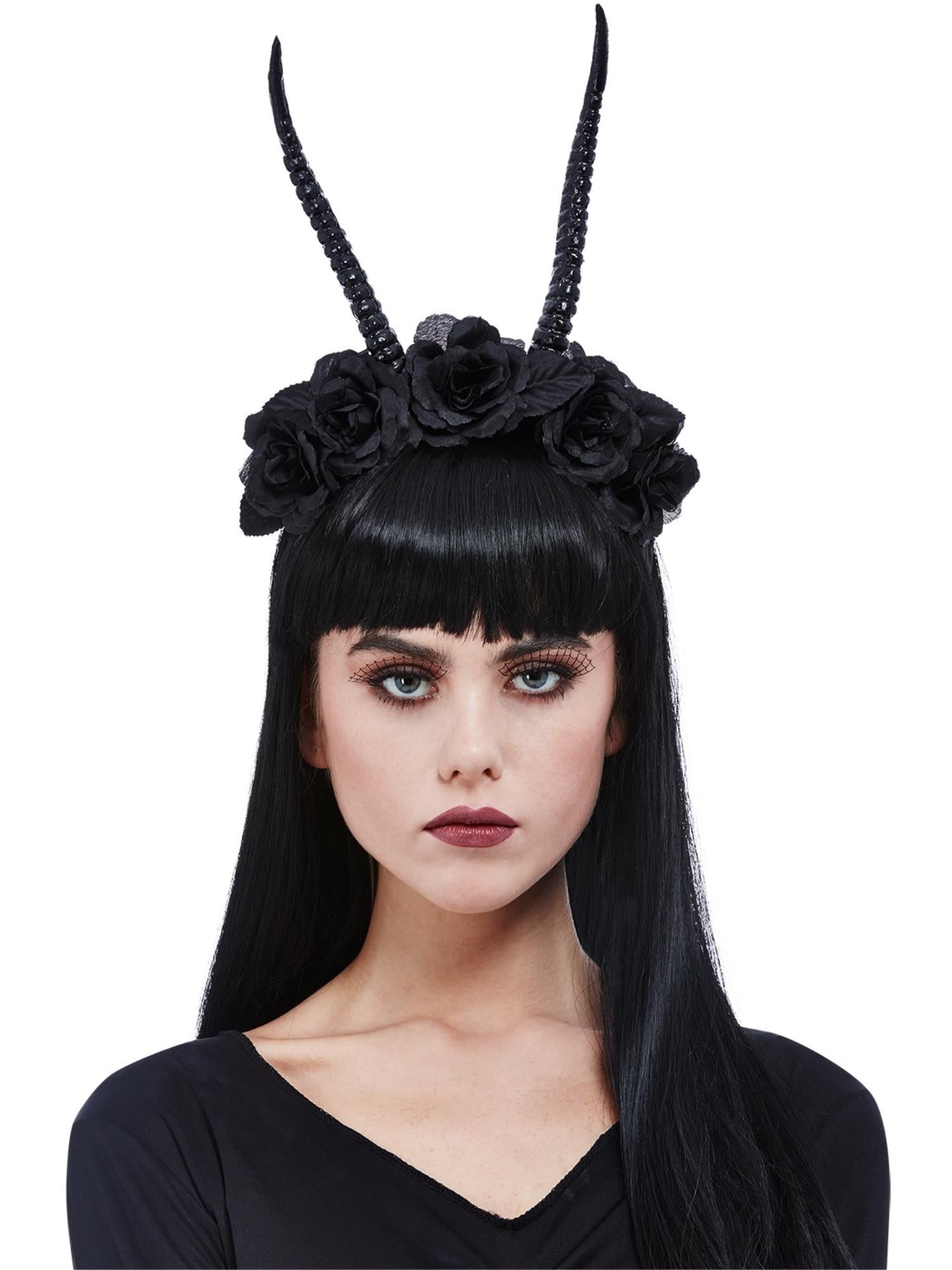 Demon Horn Flower Headband 1