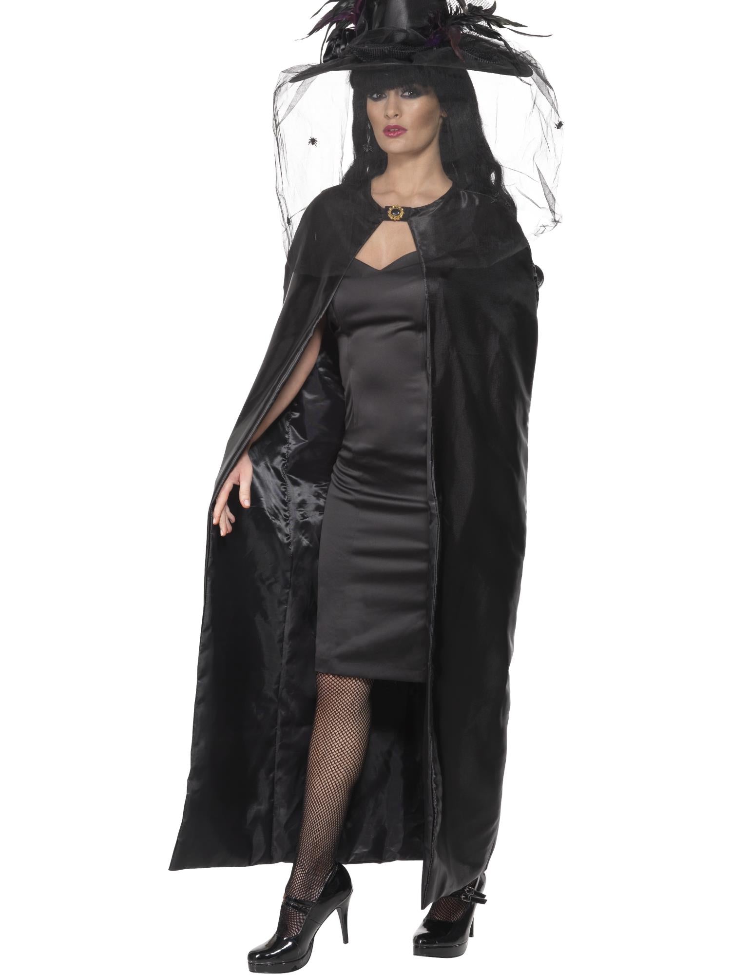 Deluxe Witch Cape, Black 1
