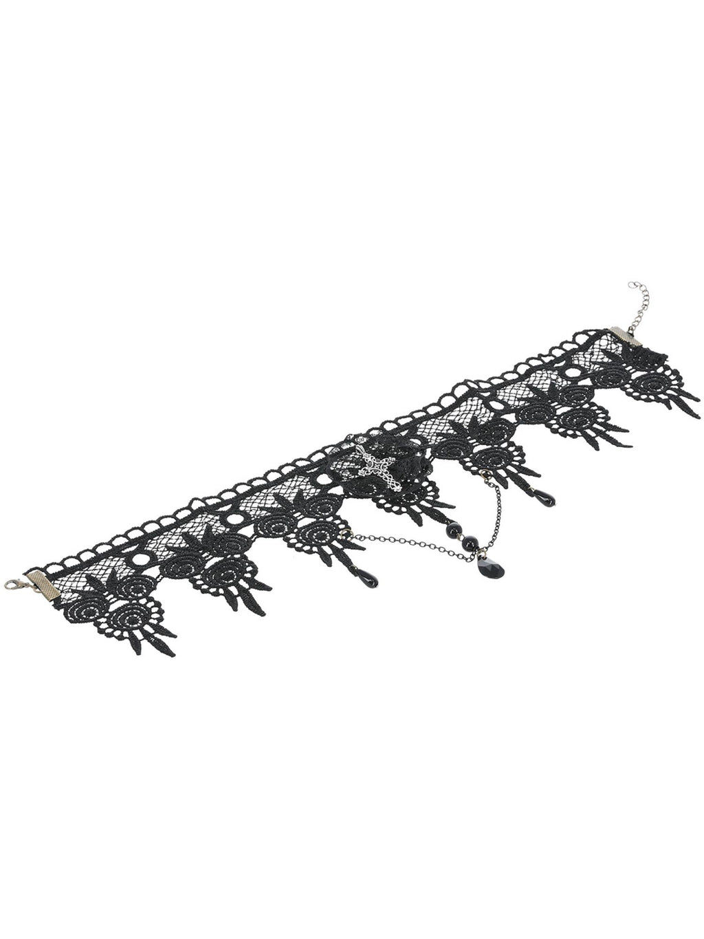 Gothic Lace Choker, Black 3