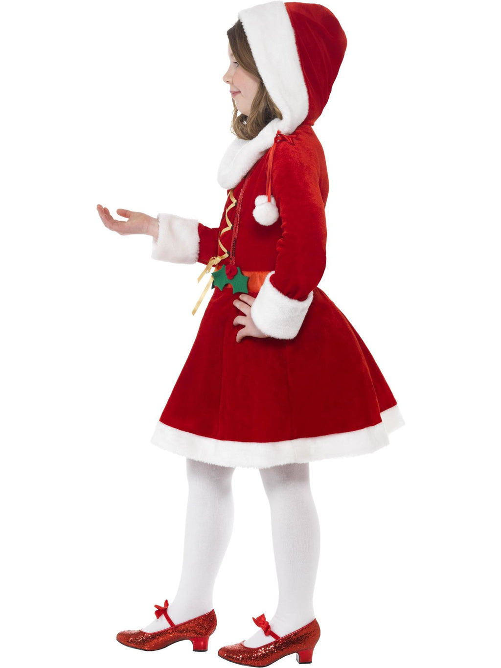 Little Miss Santa Costume, Red 3
