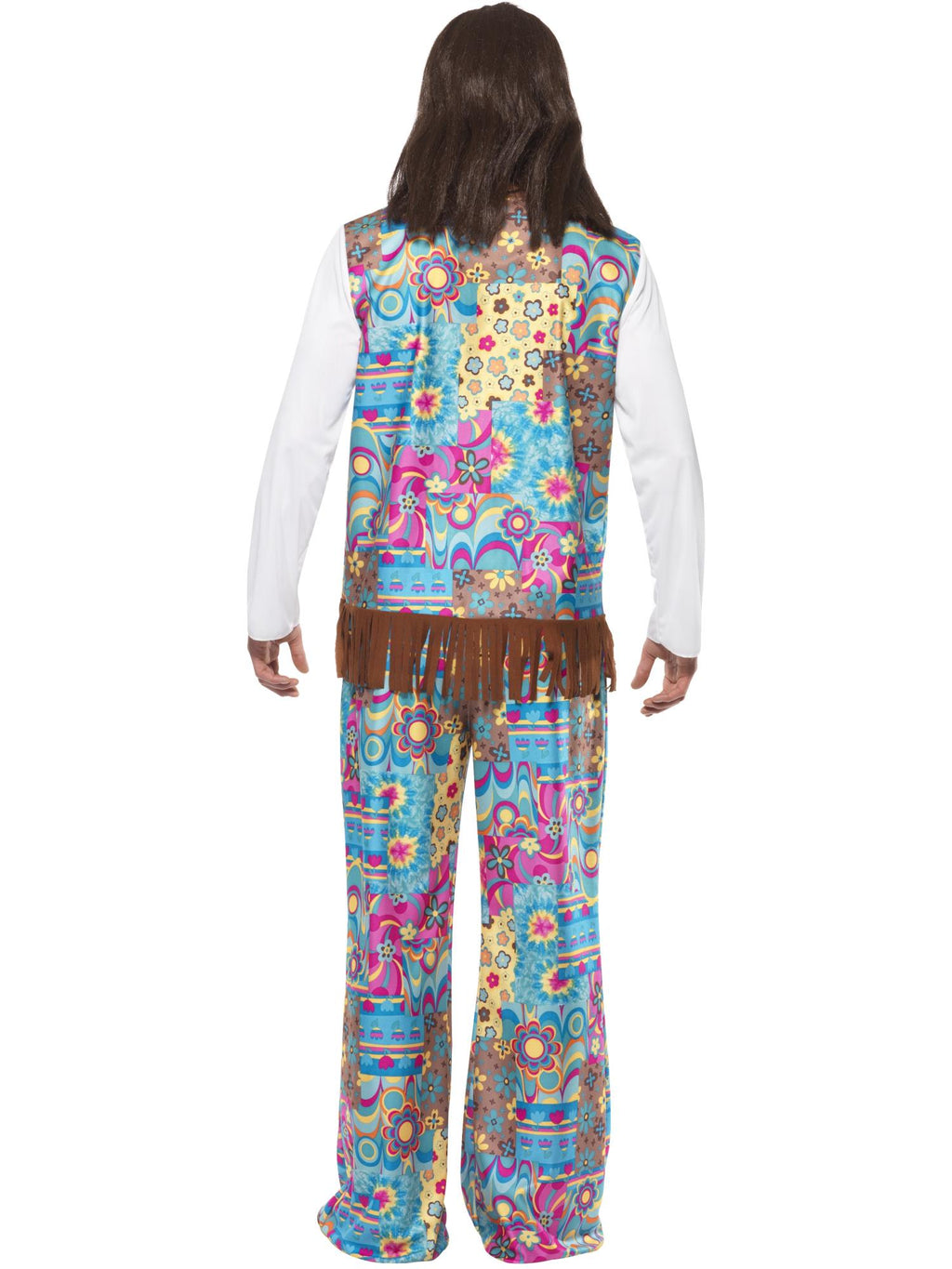 Groovy Hippie Costume, Multi-Coloured 2