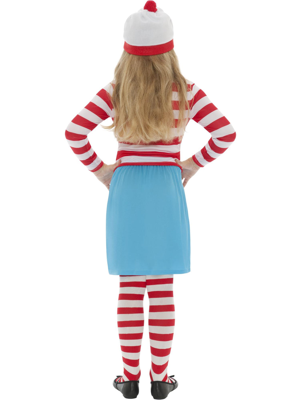 Where's Wally? Wenda Child Costume, Red & White 2