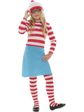 Where's Wally? Wenda Child Costume, Red & White 1