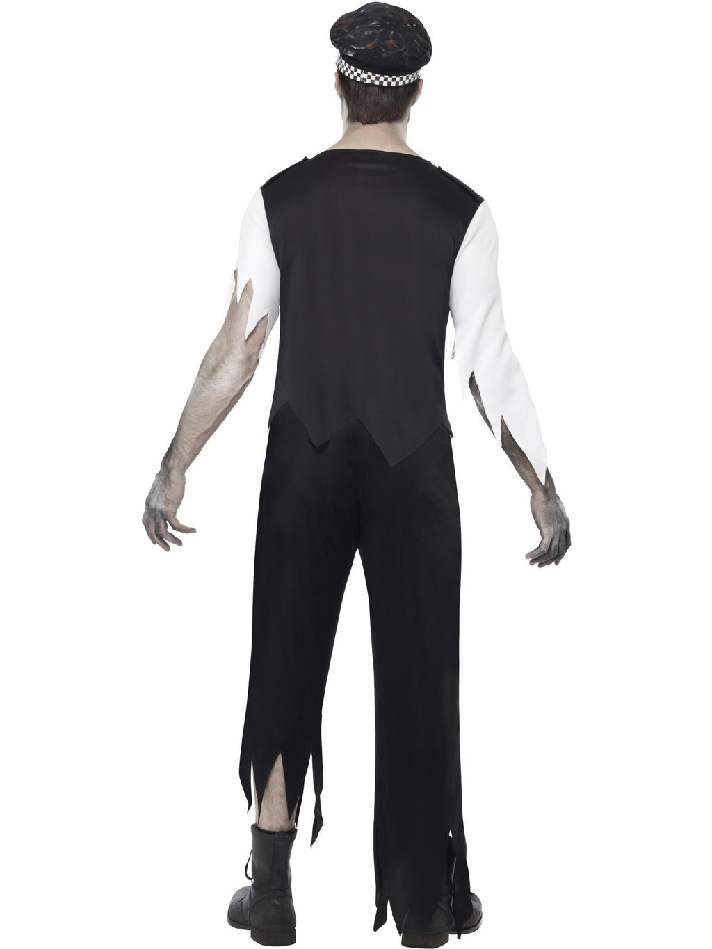 Zombie Policeman Costume, Black 2