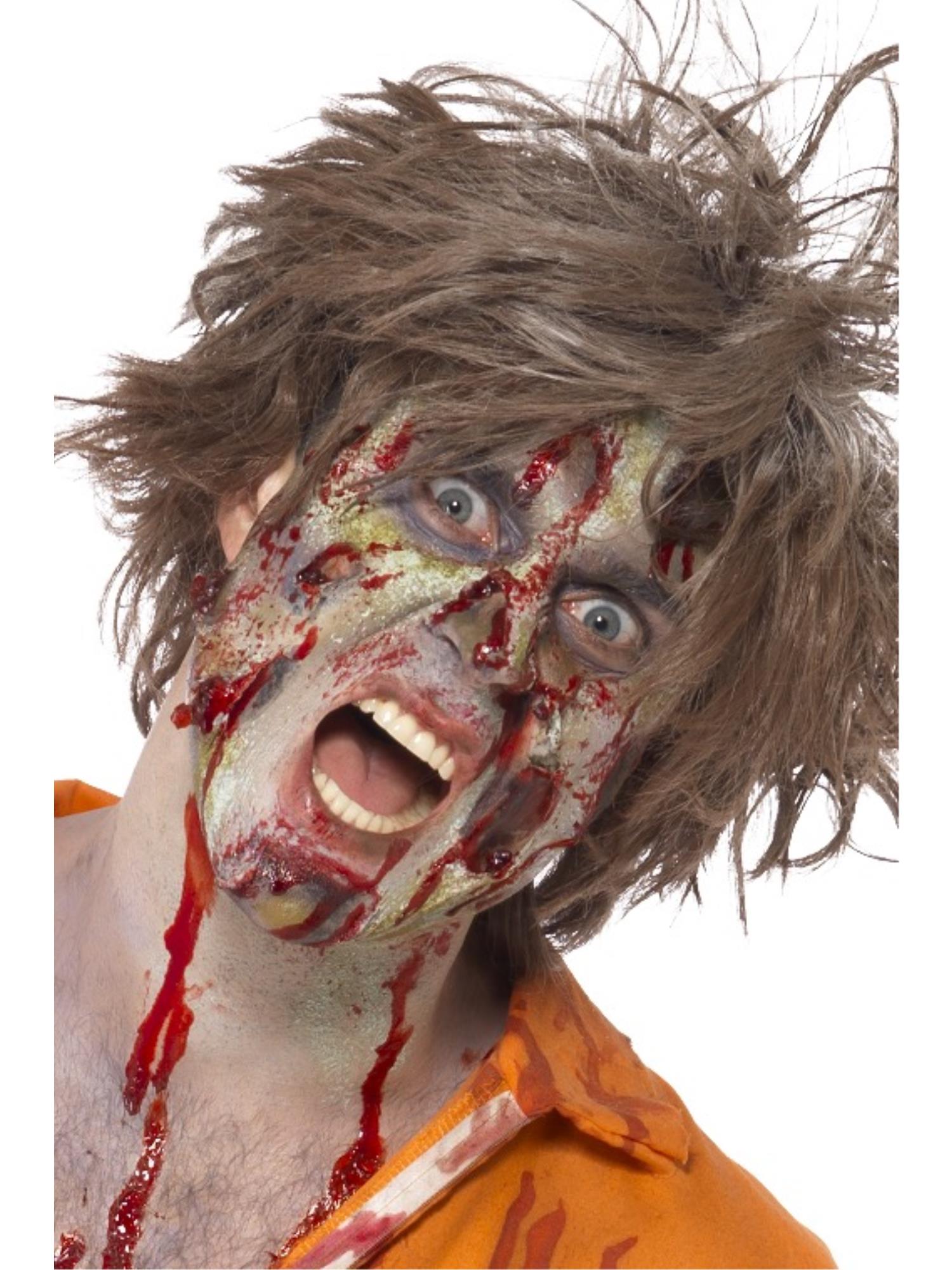 Smiffys Make-Up FX, Complete Zombie Kit, Facepaint 1
