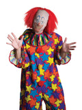 SCARY CLOWN MASK W/WIG 1