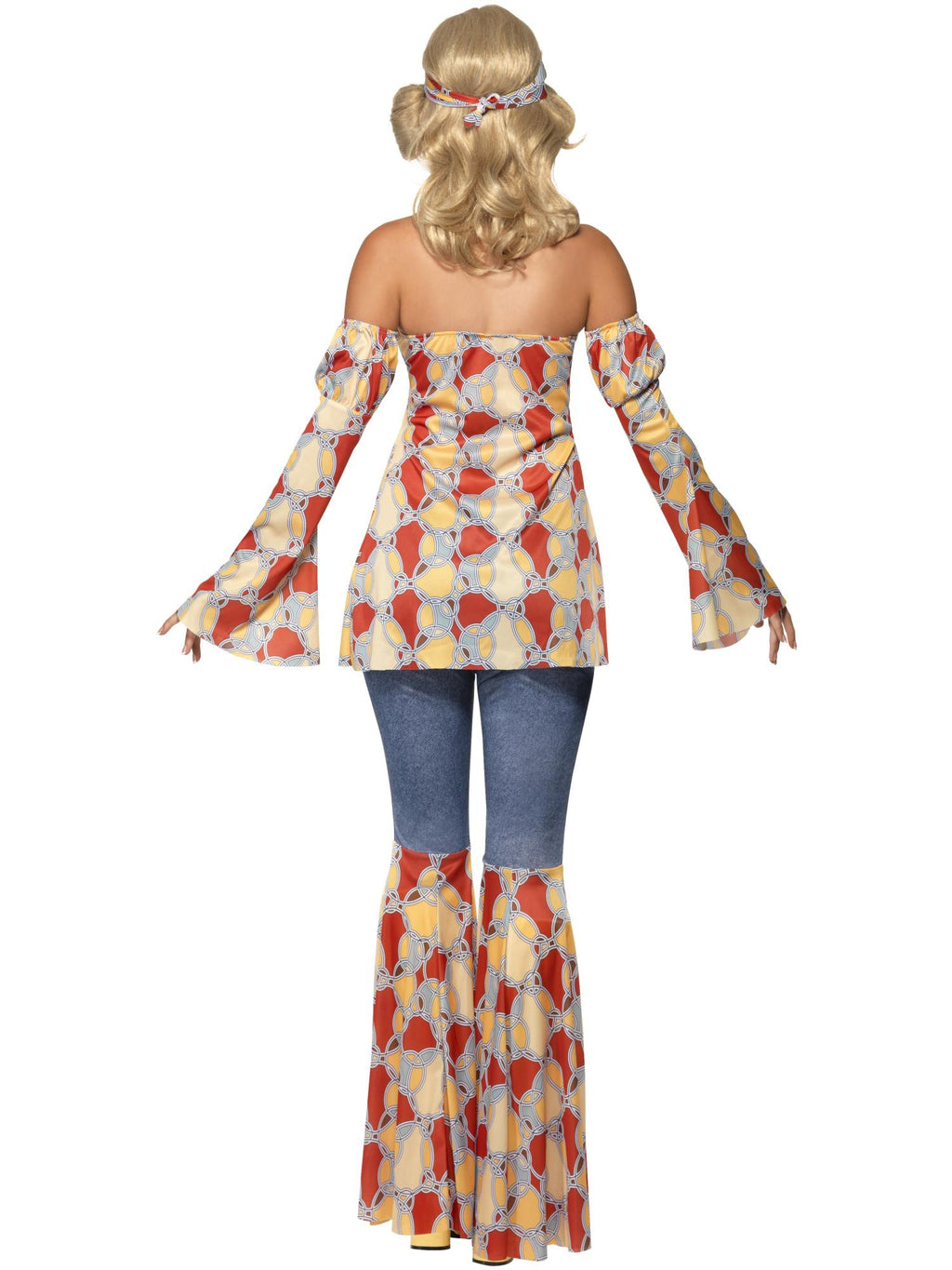 Vintage Hippy 70s Costume, Multi-Coloured 2