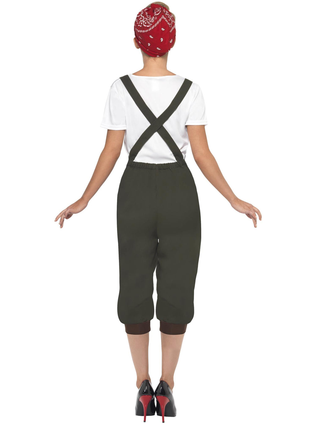 WW2 Land Girl Costume, Green 2
