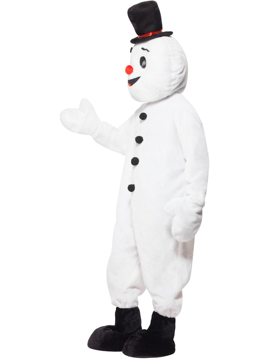 Snowman Mascot Costume, White 3
