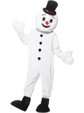 Snowman Mascot Costume, White 1