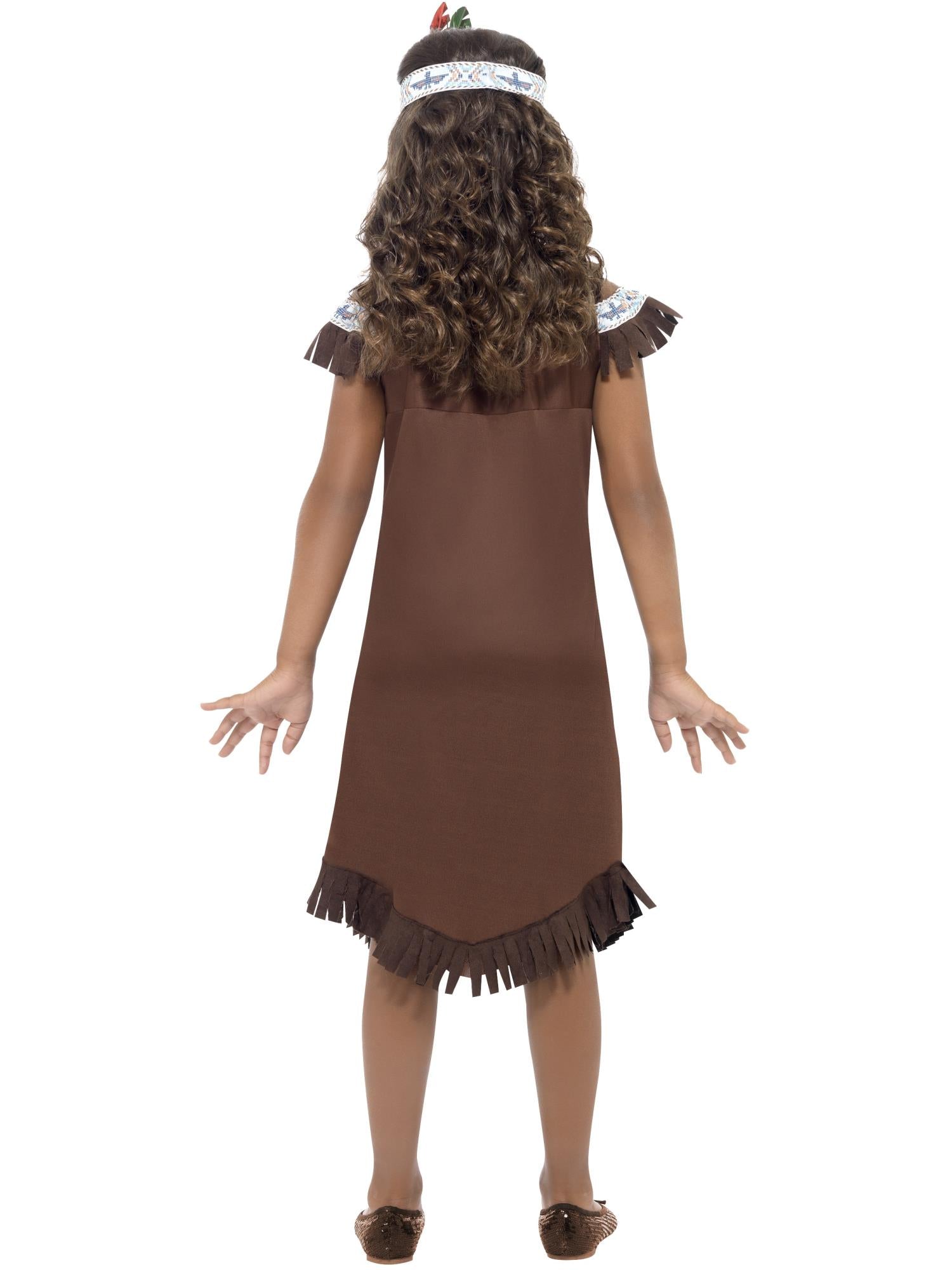 Native American Inspired Girl Costume, Brown 2