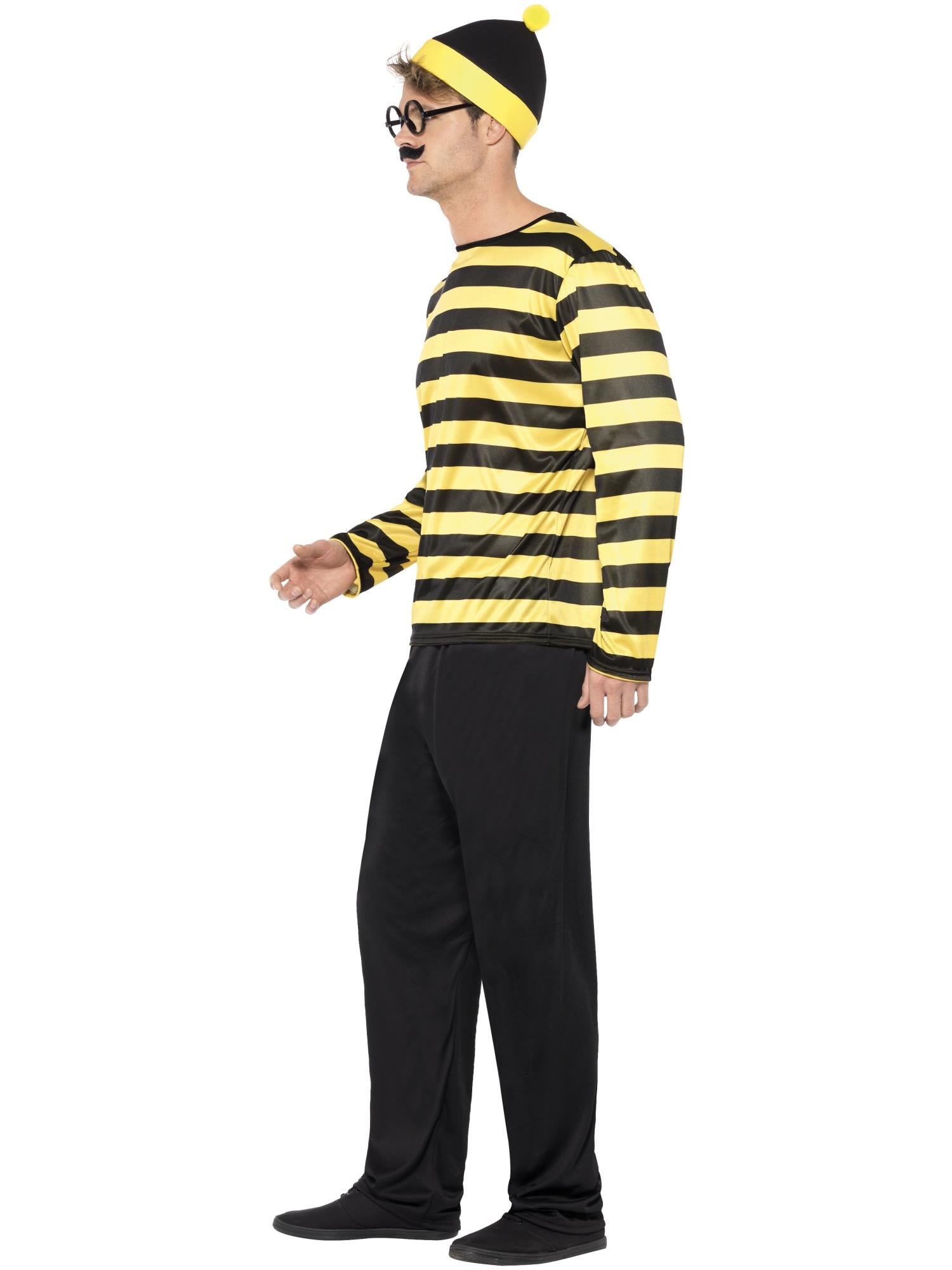 Where's Wally? Odlaw Costume, Black & Yellow 3