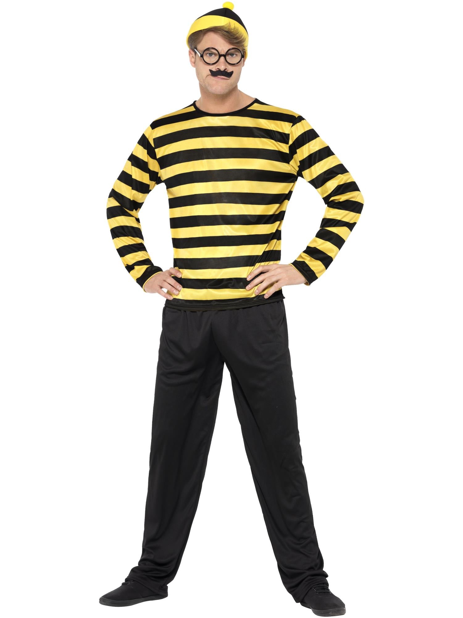Where's Wally? Odlaw Costume, Black & Yellow 1