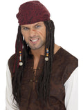 Pirate Bandanna with Plaits, Brown 1