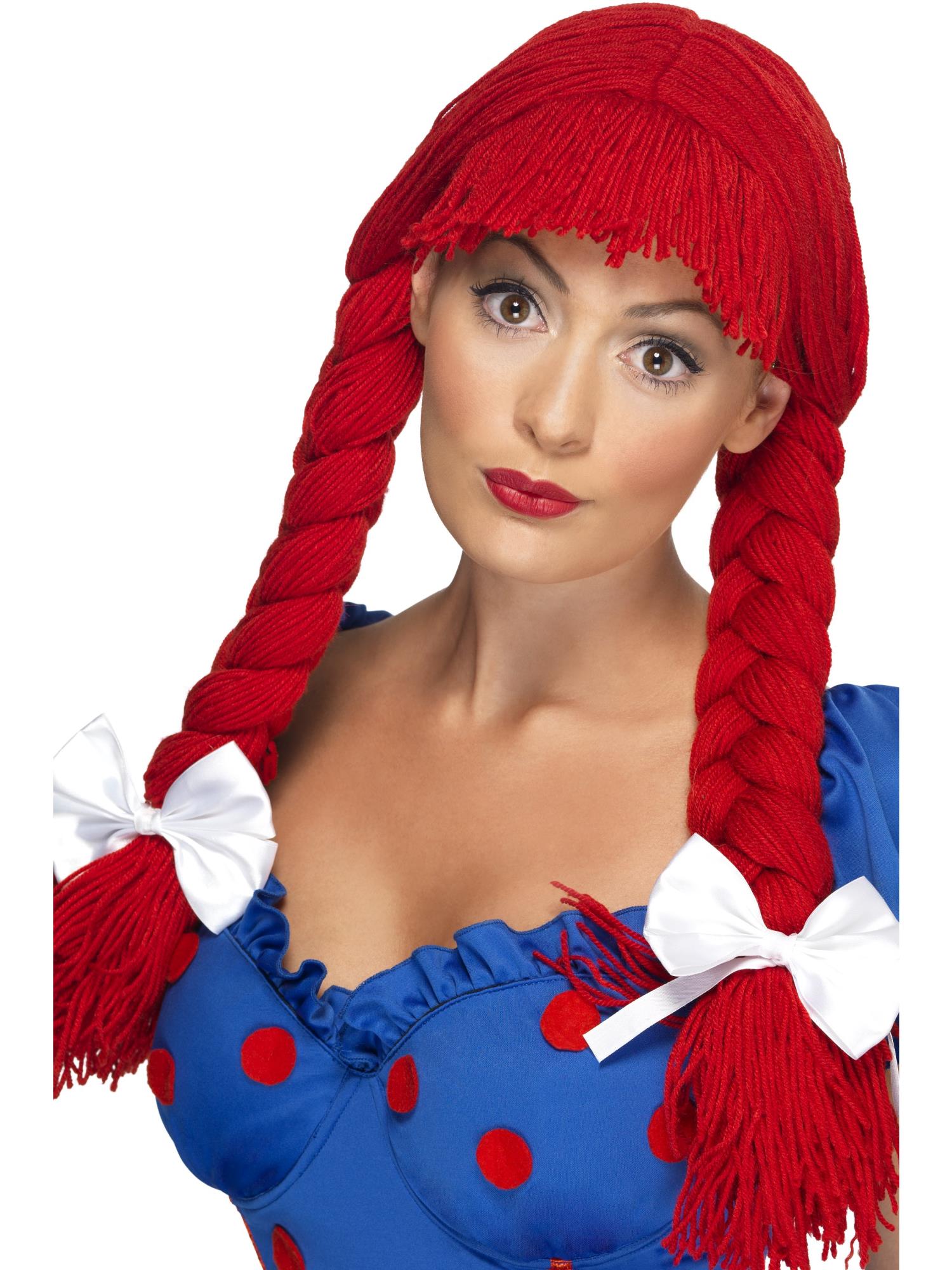 Rag Doll Wig, Red 1
