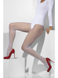 Fishnet Tights, White 1