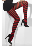 Opaque Tights, Red & Black 1