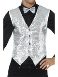 Sequin Waistcoat, Silver 1