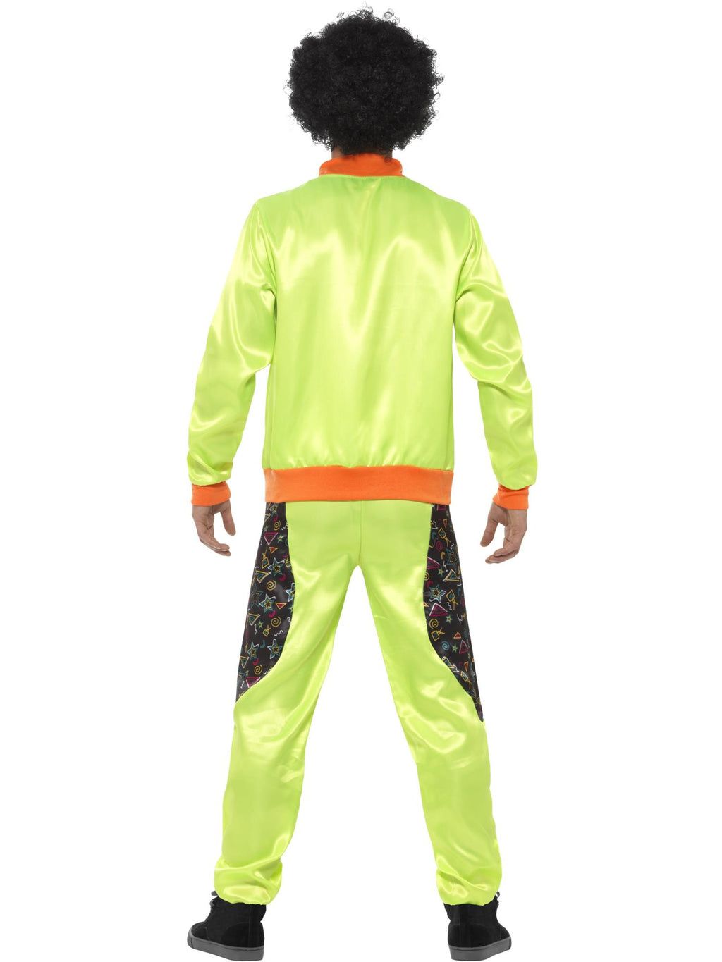 Retro Shell Suit Costume, Mens, Neon Green 2