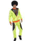 Retro Shell Suit Costume, Mens, Neon Green 1