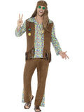 60s Hippie Costume, with Trousers, Top, Waistcoat, 1