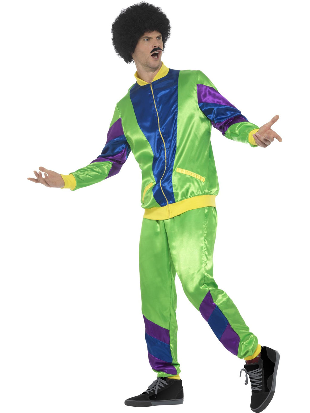 80s Height of Fashion Shell Suit Costume, Male, Gr 3