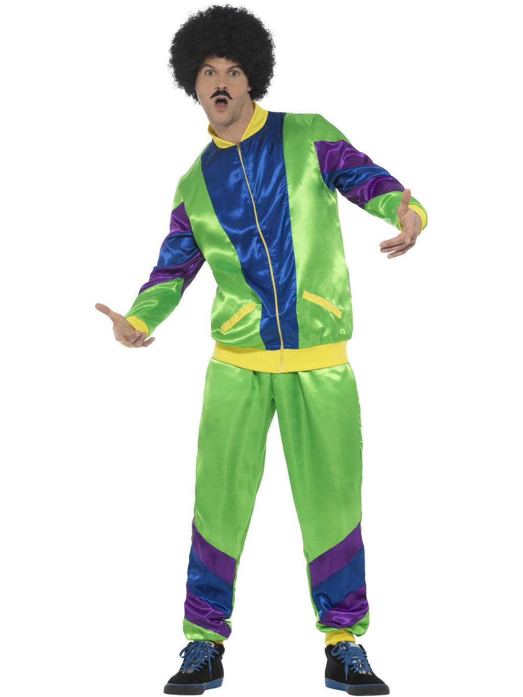 80s Height of Fashion Shell Suit Costume, Male, Gr 1