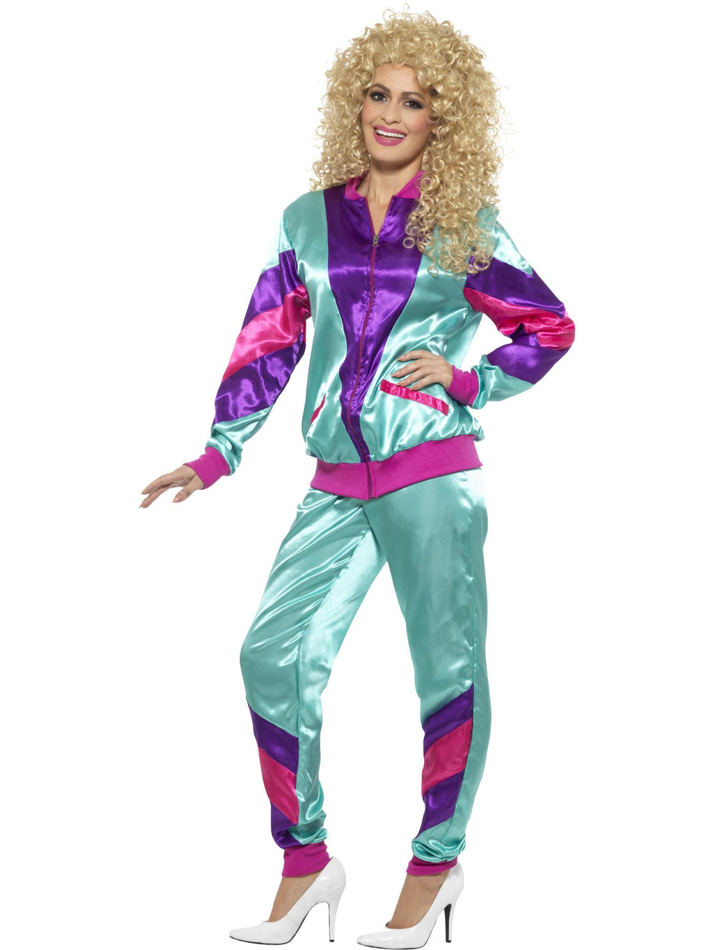 80s Height of Fashion Shell Suit Costume, Female, 3