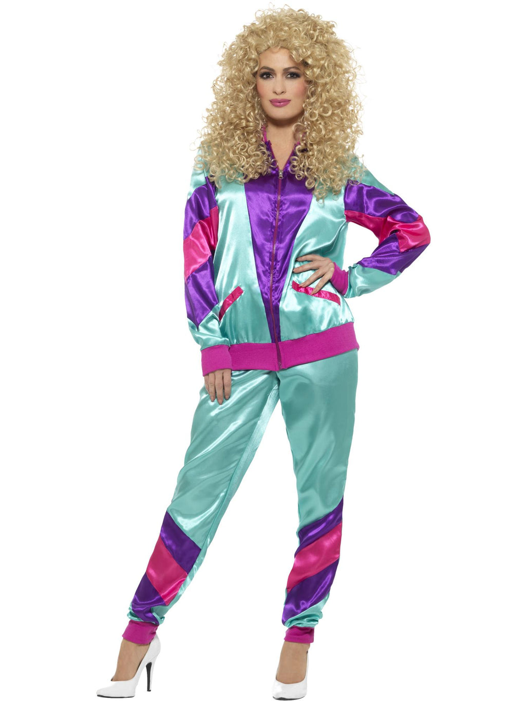 80s Height of Fashion Shell Suit Costume, Female, 1